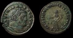 Ancient Coins - Galerius AE Follis. 300-303 AD. Tacinum mint.
