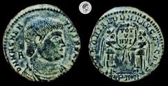 Ancient Coins - Magnentius BI Centenionalis. Arelate, AD 351-353. Very Fine.