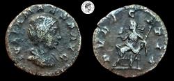 Ancient Coins - Julia Maesa. Augusta, AD 218-224/5. AR Denarius. Rome mint. Darkly Toned. aVF.