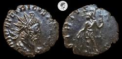 Ancient Coins - Tetricus I. AE Antoninianus. Treveri mint. 271-274 AD. Nice brown glossy patina. EF.