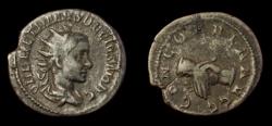 Ancient Coins - Herennius Etruscus as Caesar (250-251 AD). AR Antoninianus. VF.