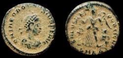 Ancient Coins - Theodosius I. AE4 383-392 AD. Cyzicus mint. Very Fine.