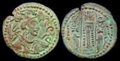 Ancient Coins - Hunnic Tribes, Nezak Huns. nycky MLK - a ('Nezak King' in Pahlawi). Ca. 550-600. BI drachm. EF.