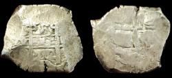 Ancient Coins - Potosi, Bolivia, cob 8 reales, 1712Y. Scarce.