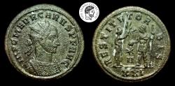 Ancient Coins - CARUS. 282-284 AD. AE Antoninianus. Siscia mint. Struck 282 AD. Very Fine.