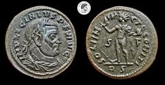 Ancient Coins - Licinius I. AE Follis. 315-316 AD.  Rome mint. Brown patina, aEF. Rare.