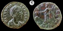 Ancient Coins - Helena. Mother of Constantine I. Æ Nummus. Constantinople mint, AD 330. aVF. Nice portrait.