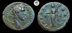 Ancient Coins - Antoninus Pius. AE As. Rome mint. 138-161 AD. aVF.