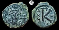 Ancient Coins - Justinian I, 527-565 AD. Half Follis AE,  Theoupolis (Antioch). aVF.