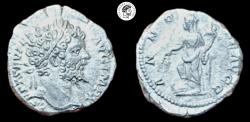 Ancient Coins - Septimus Severus AR Denarius. 196-211 AD. Rome mint.  Very Fine.