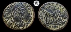 Ancient Coins - Julian II. AE Maiorina. Arles mint. 360-363 AD. Beautiful details some deposits. Very Fine.