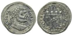 Ancient Coins - Diocletian AR Argenteus. (284-305 A.D.) Nicomedia mint. Extremely Fine.
