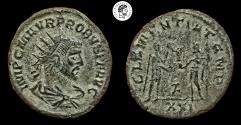 Ancient Coins - Probus AE Radiate. Antioch mint, 276-282 AD. aVF.