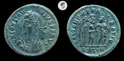 Ancient Coins - Constantius II, AE Centenionolis. Siscia mint. 337-361 AD. Extremely Fine & Rare.
