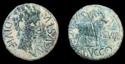 Ancient Coins - Augustus AE As Lepida-Celsa, 27 BC 14 AD. 28mm, 11.75g. Tarraconensis mint. Scarce!