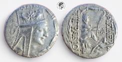 Ancient Coins - Tigranes II 'the Great'. AR Tetradrachm. 95-56 BC. Tigranocerta mint. Light roughness, a few hairlines on obverse. Very Fine.