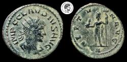 Ancient Coins - Claudius II Gothicus. BI Antoninianus. Antioch mint. 268-270 AD. Very Fine.