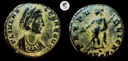 Ancient Coins - Helena AE Nummus. Constantinople mint, 330 AD. aEF. Beautiful Green Patina.
