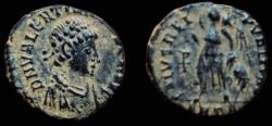 Ancient Coins - Valentinian II. AE4 383-392 AD. Antioch mint off. 1. Very Fine.