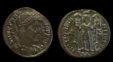 Ancient Coins - Vetranio (AD 350). AE2 or BI Centenionalis. VF.