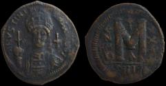 Ancient Coins - Justinian I (527-565 AD.) Theoupolis (Antiochia) AE Follis.