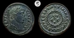 Ancient Coins - Constantine I 'the Great' BI Nummus. Heraclea mint. 307-337 AD. Very Fine.