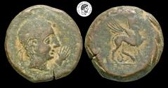 Ancient Coins - Iberia, Kastilo. Late 2nd century B.C. AE 29. VF.