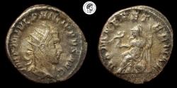 Ancient Coins - Philip I Arab. AR Antoninianus. 244-249 AD. Rome mint. Toned. Very Fine.