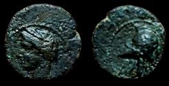 Ancient Coins - Punic Spain, Carthago Nova AE14. Time of Hannibal, ca 220-215 BC. EF.