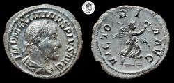 Ancient Coins - Maximinus I. (235-238 AD). AR Denarius. Rome mint. Struck 236 AD. Very Fine.