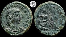 Ancient Coins - HANNIBALLIANUS (Rex Regum, 335-337 AD). AE. Follis. Constantinople mint. Very Fine. Rare.