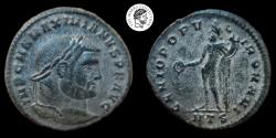 Ancient Coins - Maximianus ll AE Follis. Heraclea mint. AD 310-313. Very Fine.