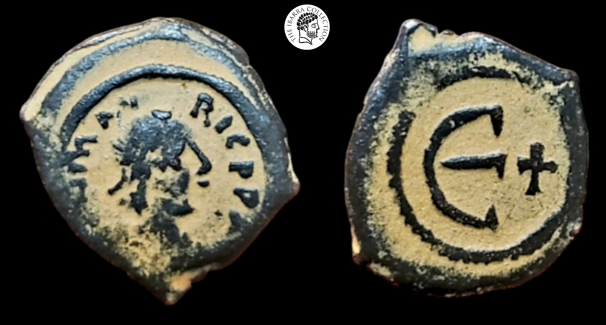Maurice Tiberius, 582-602 AD. Pentanummium AE, Antioch (Theoupolis). VF.