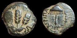 Ancient Coins - Agrippa I.JUDAEA, Herodian Kings. 37-44 AD. Very Fine.
