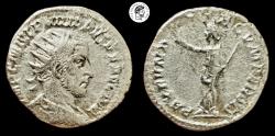 Ancient Coins - Philip I AR Antoninianus  244-249 AD, Scarce Obverse Legend, Antioch Mint. aVF.