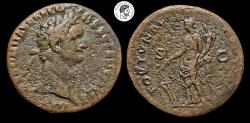 Ancient Coins - Domitian. AE As. 81-96 AD. Rome mint. Nice brown patina, nice details. aVF.