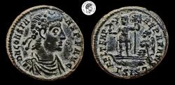 Ancient Coins - Constans. AE. Siscia mint. 337-350 AD. Beautiful details. Very Fine.