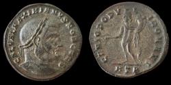 Ancient Coins - Galerius, as Caesar, AE Follis. Heraclea mint. 294 AD. Extremely Fine.
