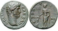 Ancient Coins - AELIUS (136-138 AD). As. Rome Mint. Choice Very fine. Beautiful Patina!
