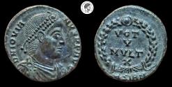 Ancient Coins - Jovian, AE. 363-364 AD. Sirmium mint. Very Fine.