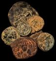 Ancient Coins - Lot of 7 Greek, Roman and Byzantine Coins. Check it out! Sold as is. Fine to VF.