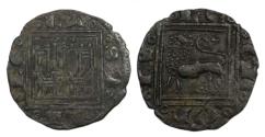Ancient Coins - Alfonso X "the Wise"  BI Obol (Obolo) Uncertain mint circa 1252-1284 AD. VF.