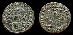 Ancient Coins - Licinius II AE Follis. 317-324 AD. Siscia mint. Nice green patina. Very Fine.