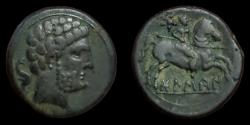 Ancient Coins - SPAIN, Bolskan (Osca). Circa 150-100 BC. Æ. Very Fine.