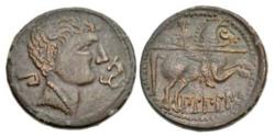Ancient Coins - SPAIN, Bilbilis. Late 2nd-early 1st centuries BC. Æ As. VF.