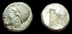Ancient Coins - Phokaia, Ionia, AR Diobol. Circa 521-478 BC. Very Fine.