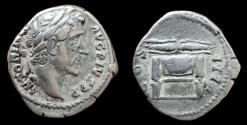 Ancient Coins - Antoninus Pius AR Denarius. Rome mint.  138-161 AD. Very Fine.
