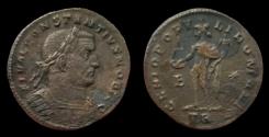 Ancient Coins - Constantius I. AE Follis. Trier mint. 298-299 AD. Very Fine. Rare!