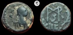 Ancient Coins - Marcian, AE4, Thessalonica mint. AD 450-457.