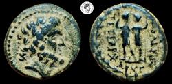 Ancient Coins - Ptolemy, of Chalkis sub Libano, Coele-Syria. AE. 85-40 BC. VF.